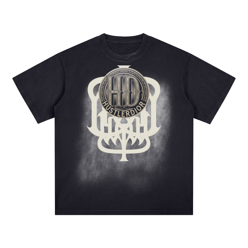 Square Patch Monkey Washed T-Shirt
