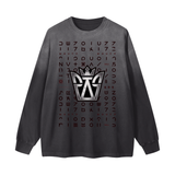 Gradient Washed Long Sleeve T-Shirt