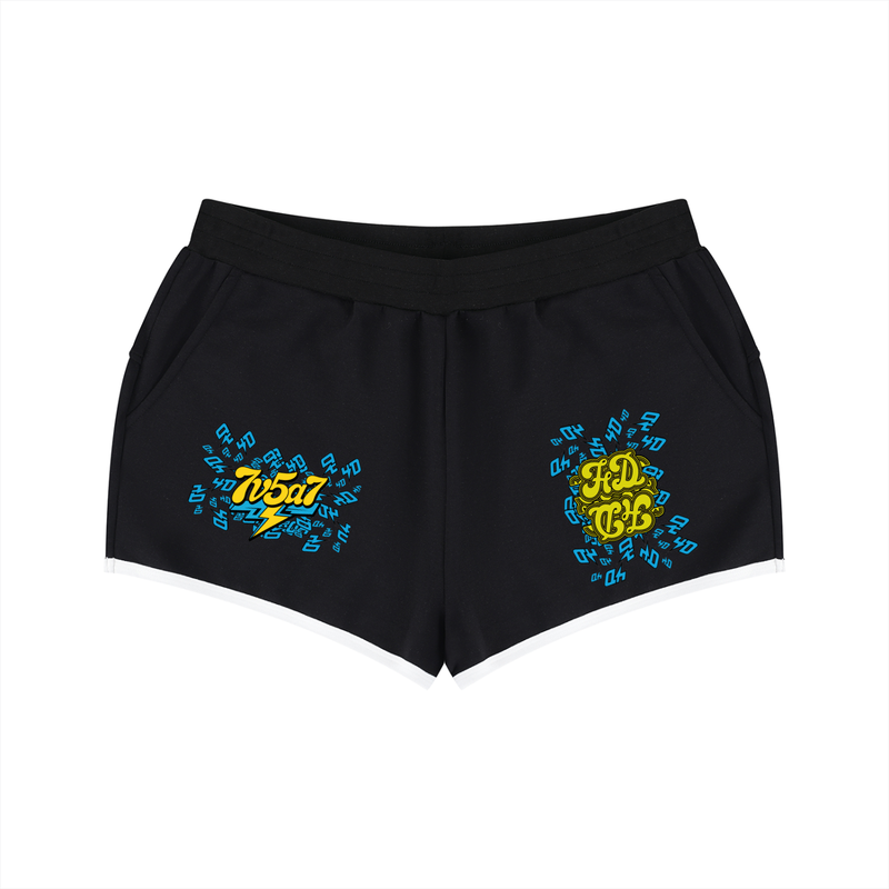 Women's Retro Contrast Binding Shorts