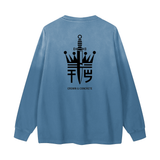 Gradient Washed Long Sleeve T-Shirt