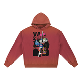 Vintage Washed Gradient Fleece Hoodie
