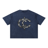 Mineral Wash Boxy Cotton T-Shirt