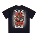 Square Patch Monkey Washed T-Shirt