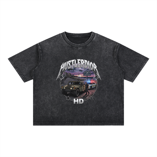 Mineral Wash Boxy Cotton T-Shirt