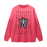 Gradient Washed Long Sleeve T-Shirt