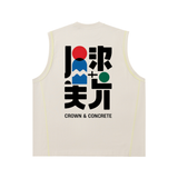 Crown & Concrete Contrast Panel Cooling Performance Tank - LavenderCooling Performance Top