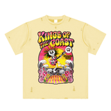 Hand-frayed Reversible T-shirt