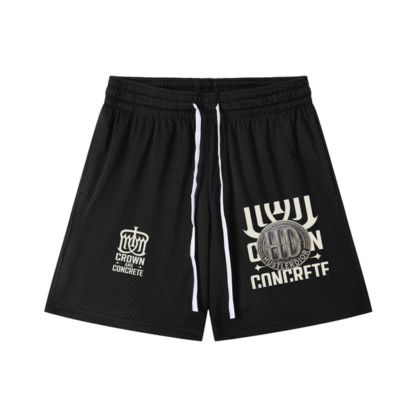 Mesh Drawstring Shorts
