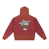 Vintage Washed Gradient Fleece Hoodie