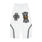 Unisex Wide Leg Piping Sweatpants